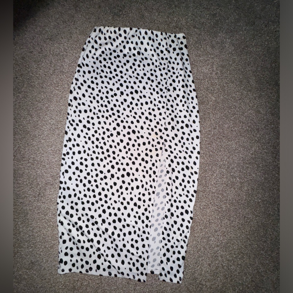 Windsor Polka Dot Black and White Skirt